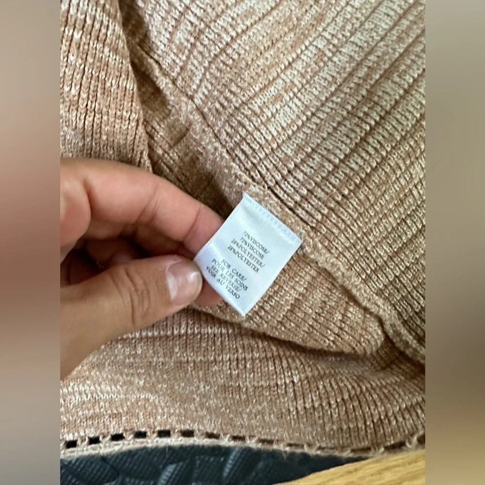 Torn BY Ronny Kobo Size Small Tan/Cream Knit Maxi Dress - Picture 4 of 8